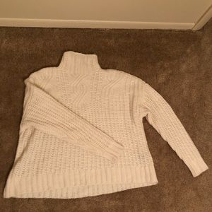 Aerie White Turtle Neck Sweater